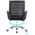 Cadeira para Escritório Tela OZY com Braço – Cor Preta – 30055 RORIZ Móveis para Escritório Cadeira de Tela 11