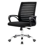 Cadeira para Escritório Tela OZY com Braço – Cor Preta – 30055 RORIZ Móveis para Escritório Cadeira de Tela 12