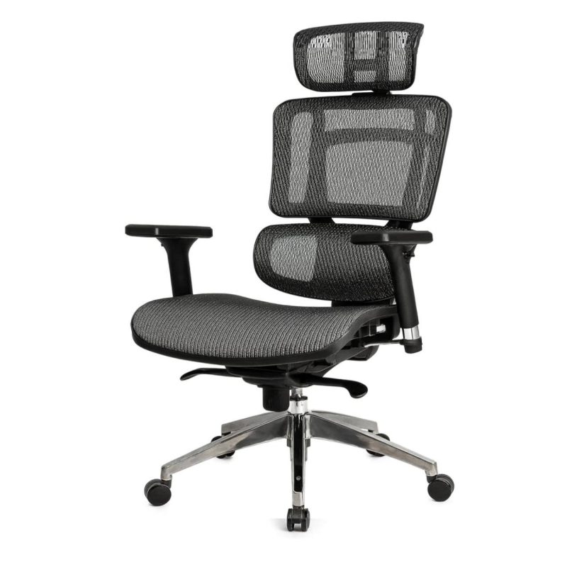 Cadeira de Escritório Presidente TELA DOM – Cor Preta – 32869 RORIZ Móveis para Escritório Cadeira de Tela 6
