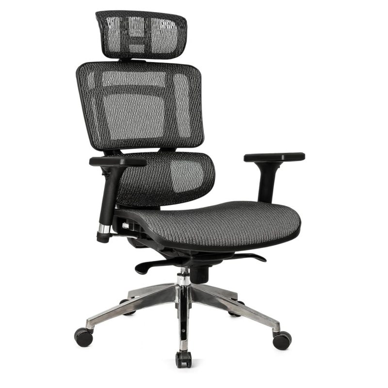 Cadeira de Escritório Presidente TELA DOM – Cor Preta – 32869 RORIZ Móveis para Escritório Cadeira de Tela 2