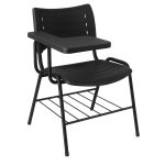 Cadeira Universitária Plástica Prancheta PLÁSTICA – MRPlast Preto – 34130 RORIZ Móveis para Escritório Carteira Escolar 7