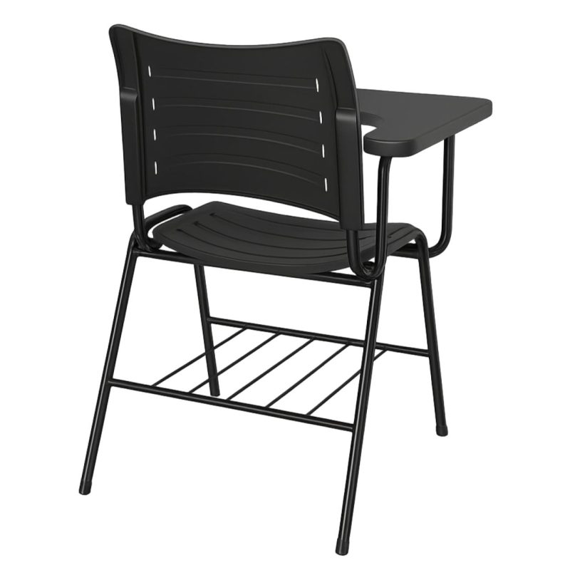 Cadeira Universitária Plástica Prancheta PLÁSTICA – MRPlast Preto – 34130 RORIZ Móveis para Escritório Carteira Escolar 4