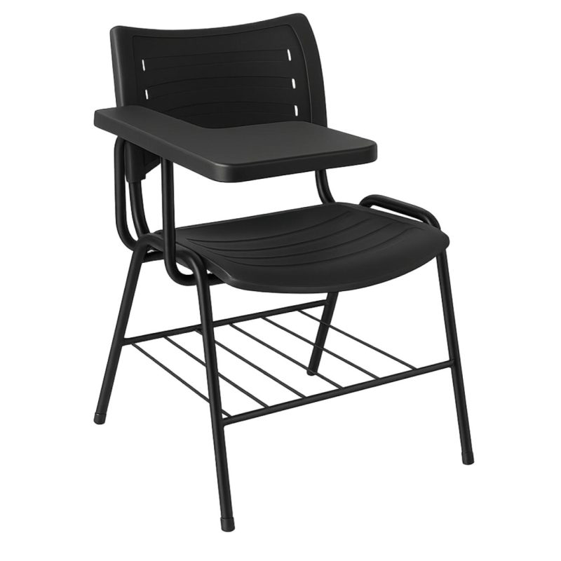 Cadeira Universitária Plástica Prancheta PLÁSTICA – MRPlast Preto – 34130 RORIZ Móveis para Escritório Carteira Escolar 2