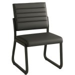 Poltrona para Escritório Estofada – TRIX – Cor Preta – 35119 RORIZ Móveis para Escritório Cadeira Longarina Sofanete 10