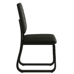 Poltrona para Escritório Estofada – TRIX – Cor Preta – 35119 RORIZ Móveis para Escritório Cadeira Longarina Sofanete 12