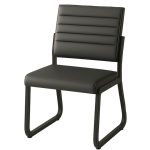 Poltrona para Escritório Estofada – TRIX – Cor Preta – 35119 RORIZ Móveis para Escritório Cadeira Longarina Sofanete 13