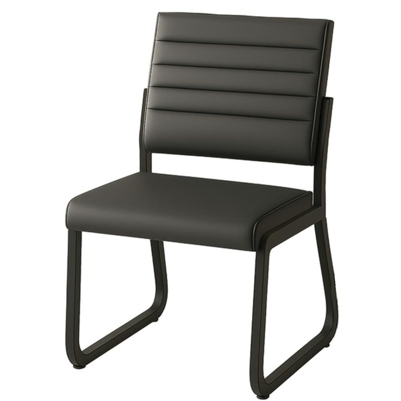 Poltrona para Escritório Estofada – TRIX – Cor Preta – 35119 RORIZ Móveis para Escritório Cadeira Longarina Sofanete 5