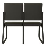 Sofanete para Escritório Estofada com 02 Lugares – TRIX – Pés PRETO – 35120 RORIZ Móveis para Escritório Cadeira Longarina Sofanete 13