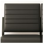 Sofanete para Escritório Estofada com 02 Lugares – TRIX – Pés PRETO – 35120 RORIZ Móveis para Escritório Cadeira Longarina Sofanete 16